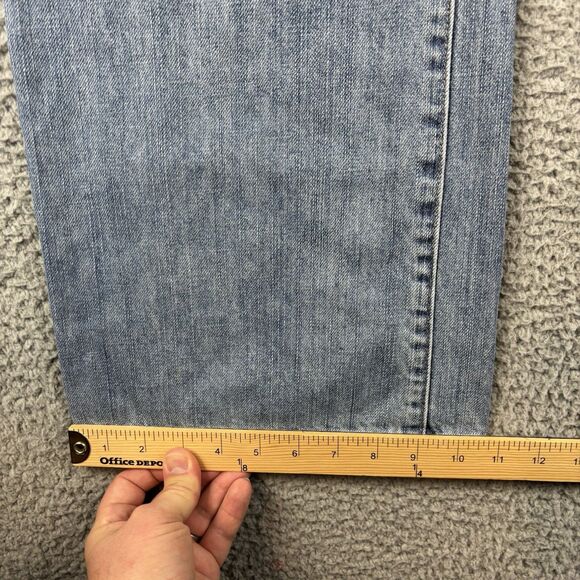 Old Navy Loose Straight Jeans Men’s 36x32 Light Wash Distressed - Picture 6 of 12